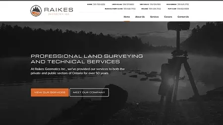 Raikes Geomatics website thumbnail